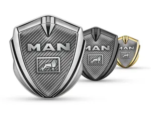 MAN Badge Autoadesivo Disegno Lussuoso Metal Lucido